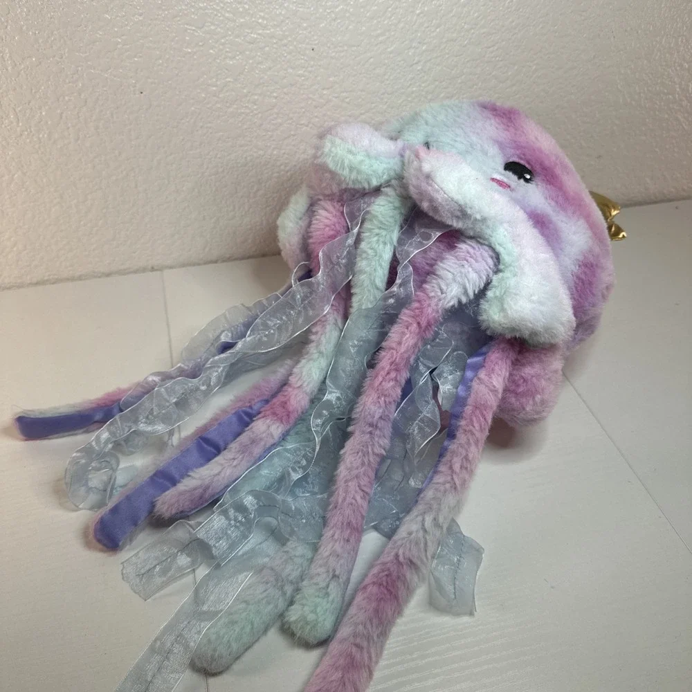 2 Scoops Tie-Dye Jellyfish w/ Crown Plush Sea Life Under the Sea